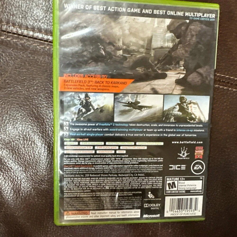 Battlefield 3 -- Limited Edition (2 Disc‎ Set) (Microsoft Xbox 360, 2011)